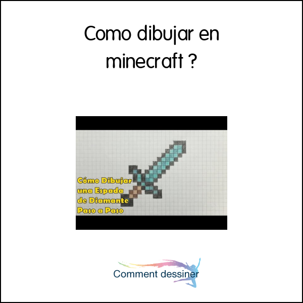 Cómo dibujar en minecraft